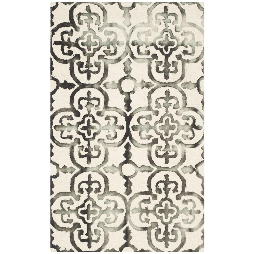DIP DYE, IVORY / CHARCOAL, 3' X 5', Area Rug, DDY711D-3. Picture 1