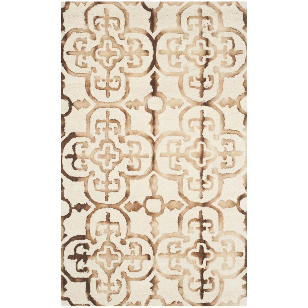 DIP DYE, IVORY / CAMEL, 3' X 5', Area Rug, DDY711E-3. Picture 1