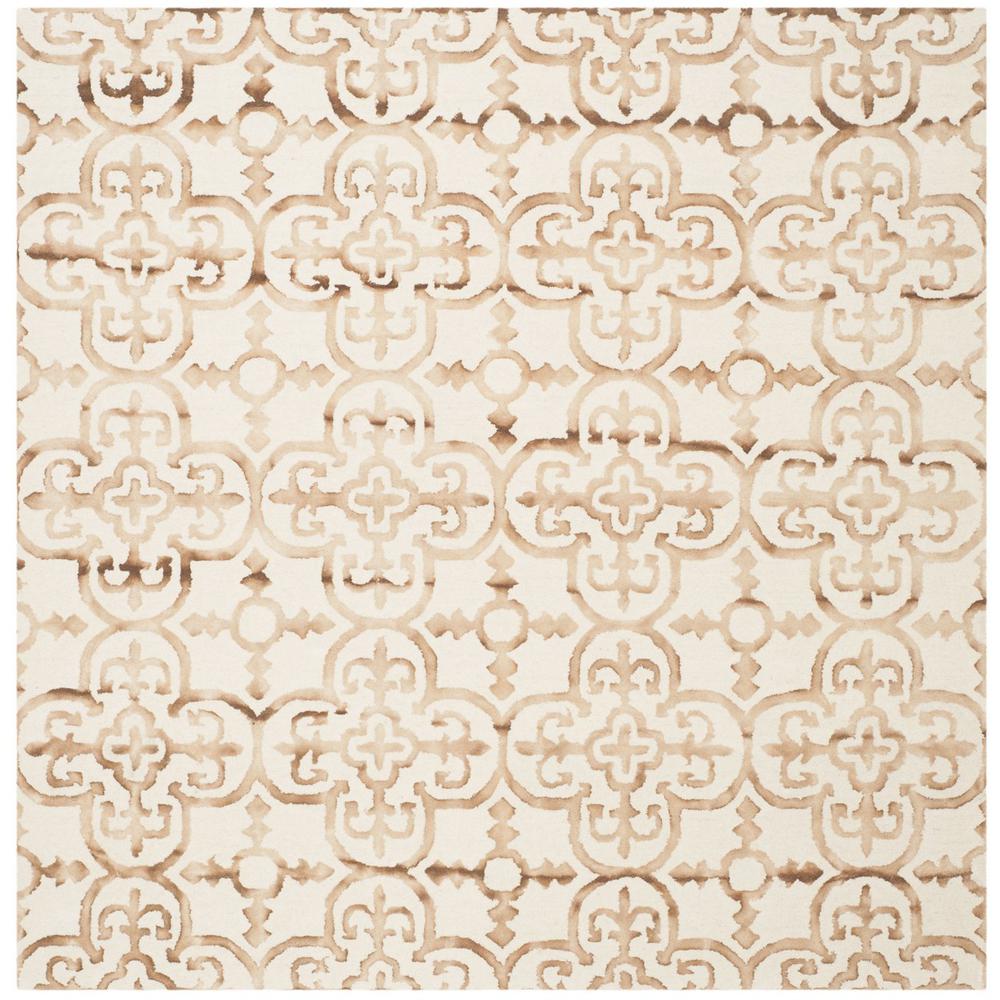 DIP DYE, IVORY / CAMEL, 7' X 7' Square, Area Rug, DDY711E-7SQ. Picture 1