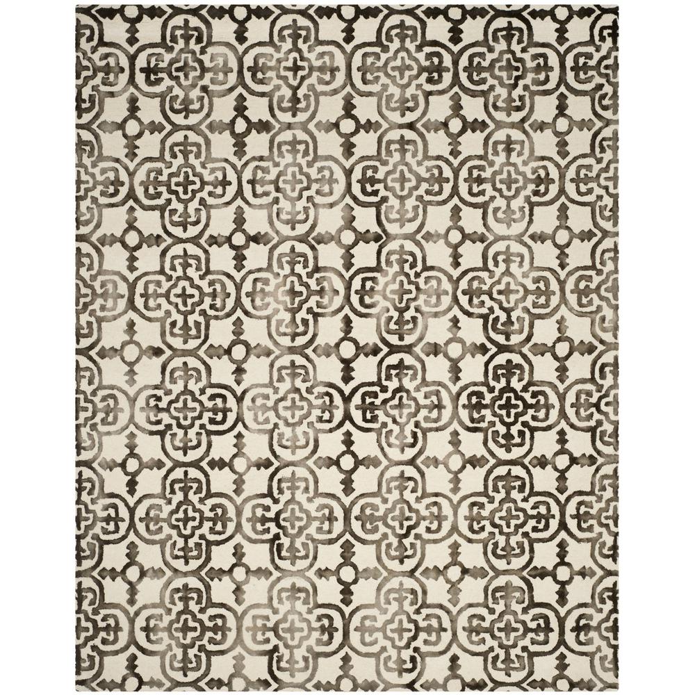 DIP DYE, IVORY / BROWN, 8' X 10', Area Rug. Picture 1