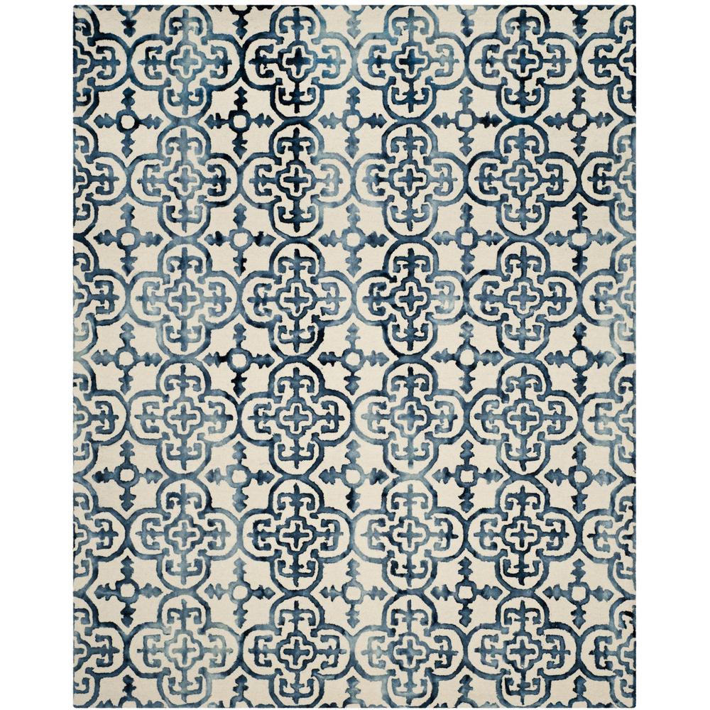 DIP DYE, IVORY / NAVY, 8' X 10', Area Rug, DDY711P-8. Picture 1