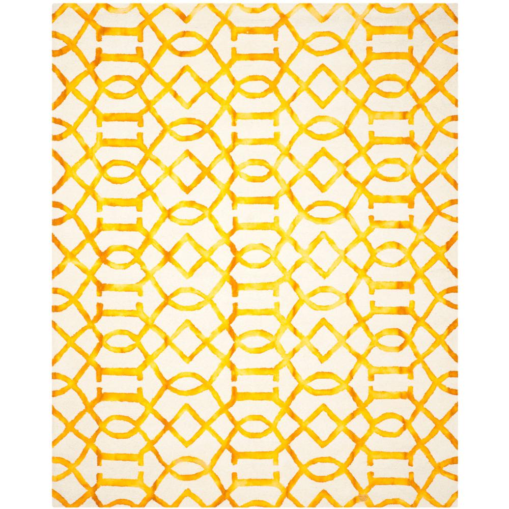 DIP DYE, IVORY / GOLD, 8' X 10', Area Rug, DDY712C-8. Picture 1