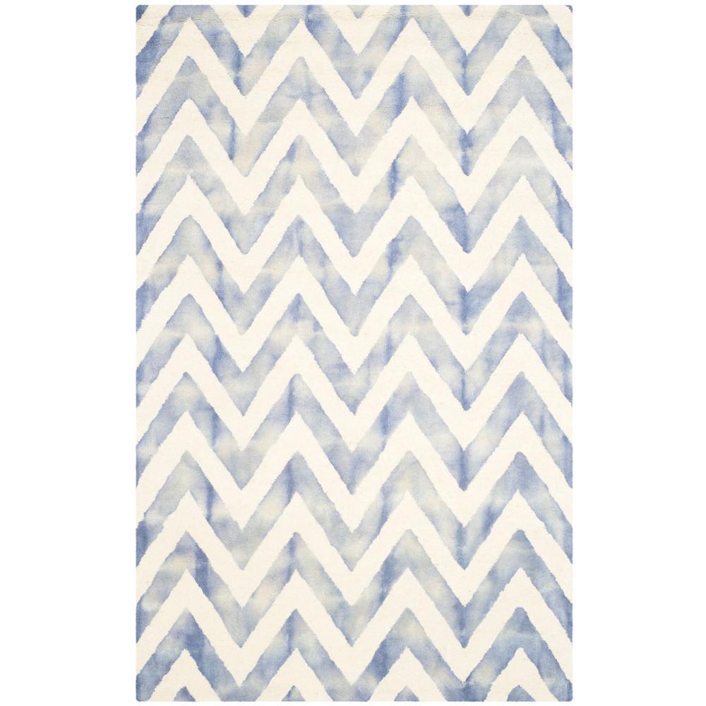 DIP DYE, IVORY / BLUE, 5' X 8', Area Rug, DDY715A-5. Picture 1