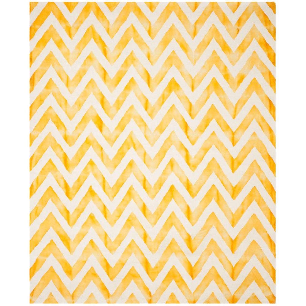 DIP DYE, IVORY / GOLD, 8' X 10', Area Rug, DDY715C-8. Picture 1