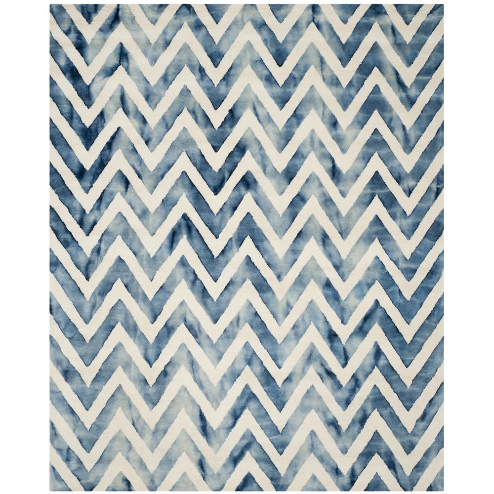 DIP DYE, IVORY / NAVY, 8' X 10', Area Rug, DDY715P-8. Picture 1