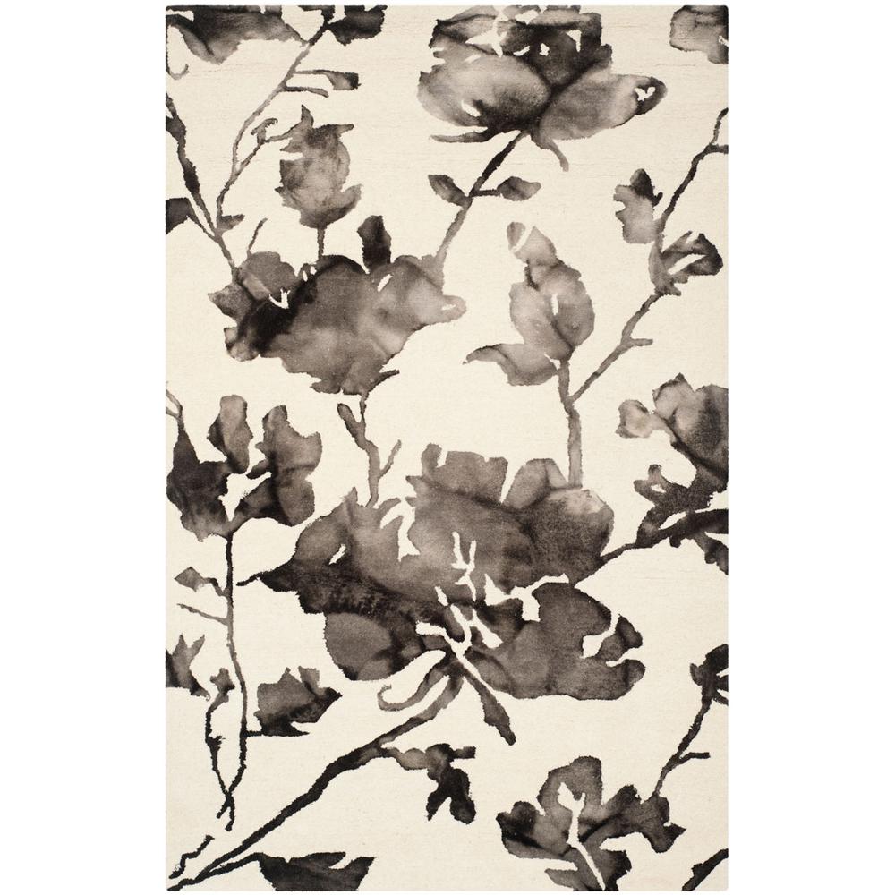 DIP DYE, IVORY / CHARCOAL, 5' X 8', Area Rug, DDY716D-5. Picture 1