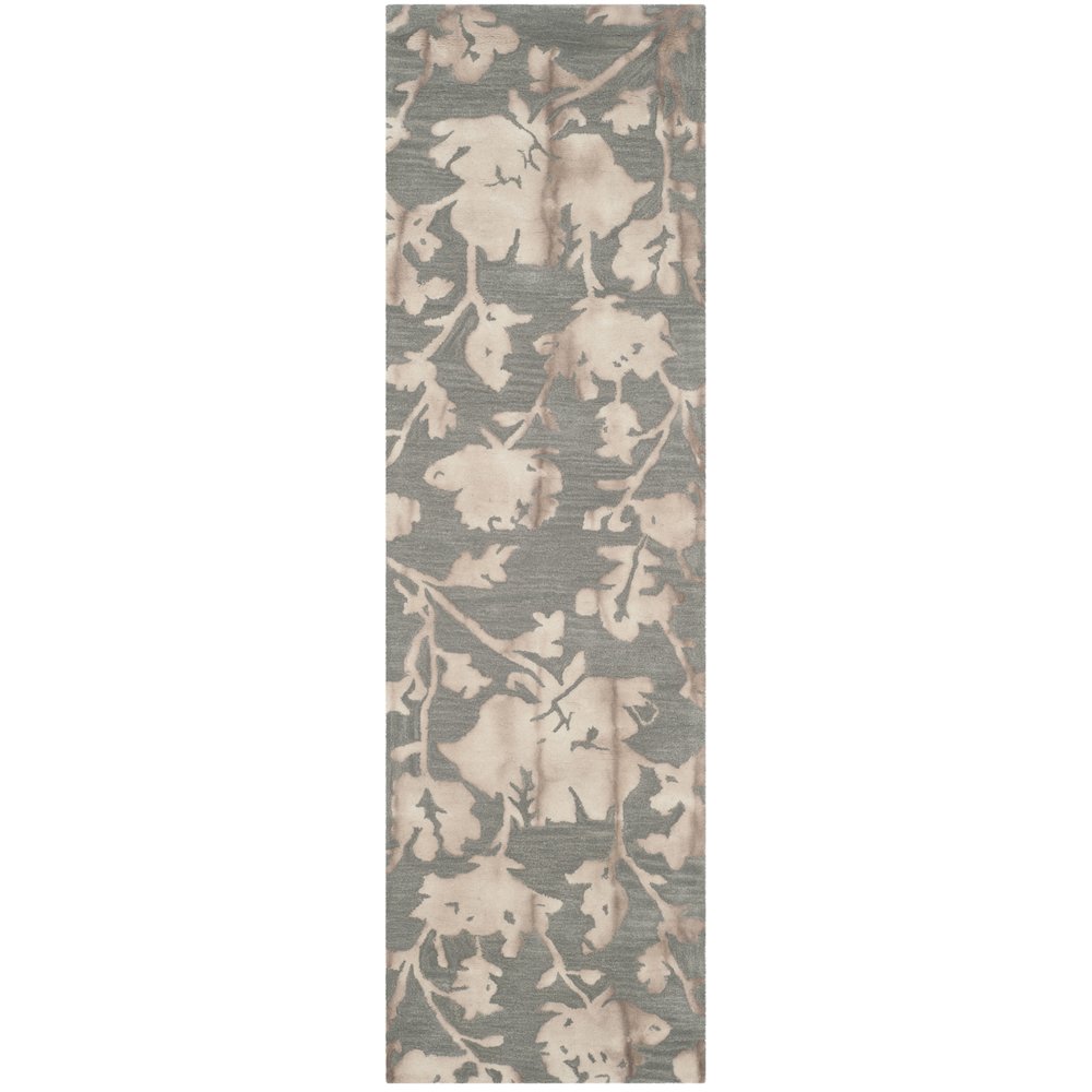 DIP DYE, GREY / BEIGE, 2'-3" X 8', Area Rug. Picture 1