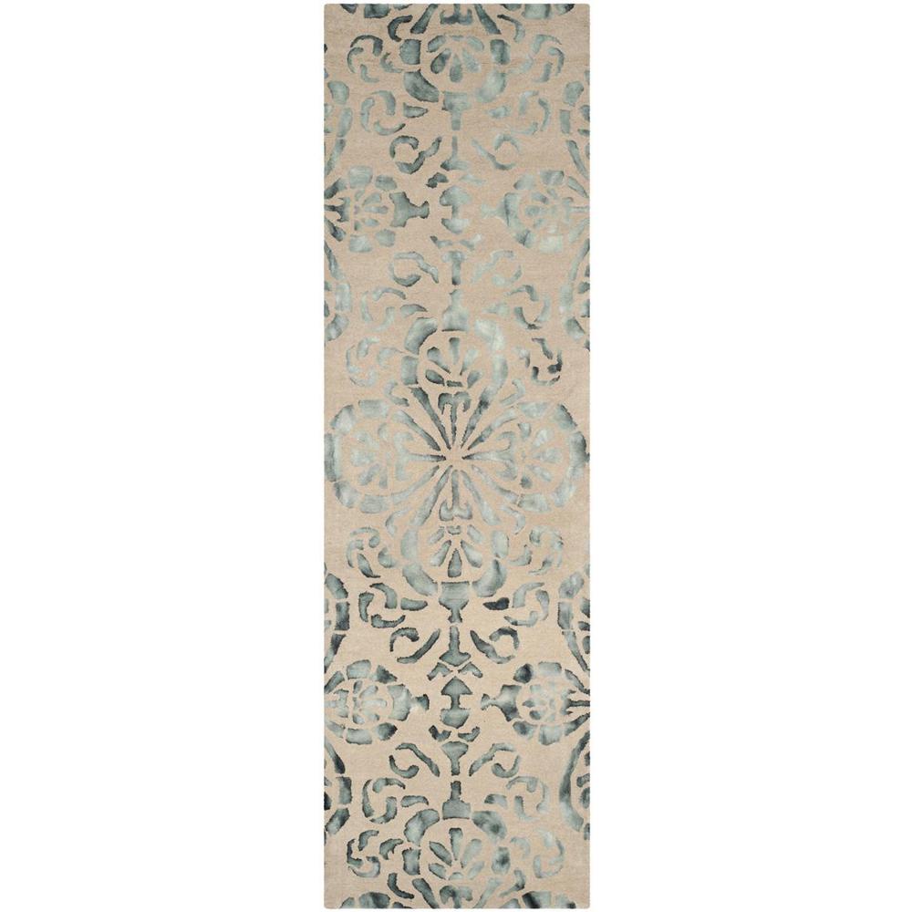DIP DYE, CAMEL / GREY, 2'-3" X 8', Area Rug. Picture 1