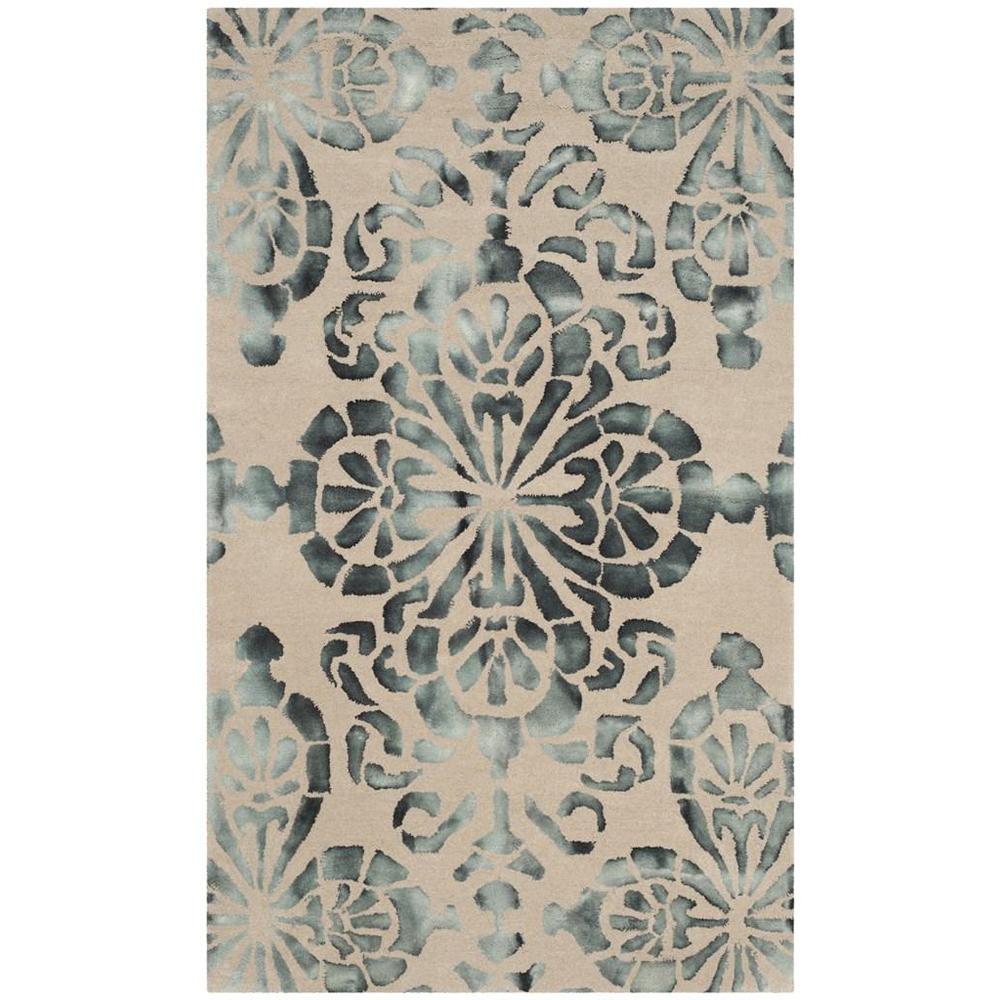 DIP DYE, CAMEL / GREY, 3' X 5', Area Rug. Picture 1