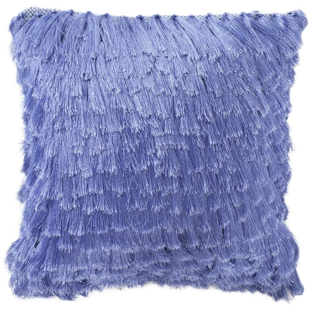 CALI SHAG  PILLOW, DEC100D-2222-SET2. Picture 1