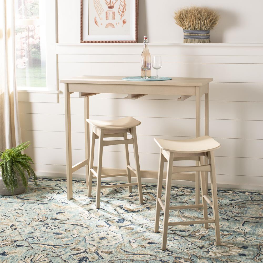 Colbie 3 Piece Pub Set, White Oak. Picture 7