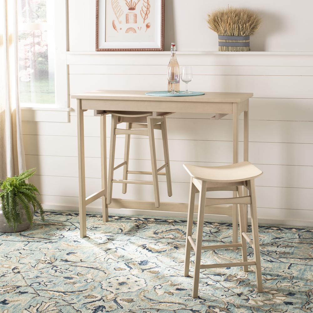 Colbie 3 Piece Pub Set, White Oak. Picture 8