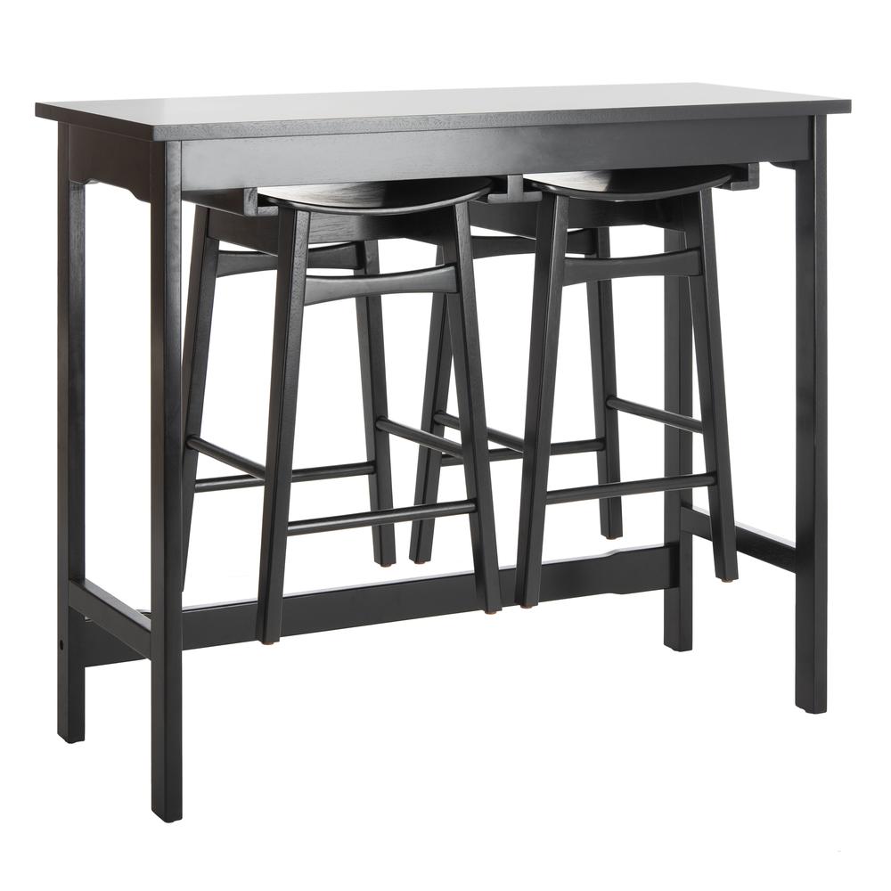 Colbie 3 Piece Pub Set, Black. Picture 11