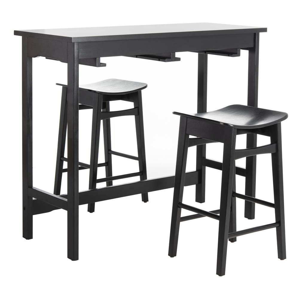 Colbie 3 Piece Pub Set, Black. Picture 10