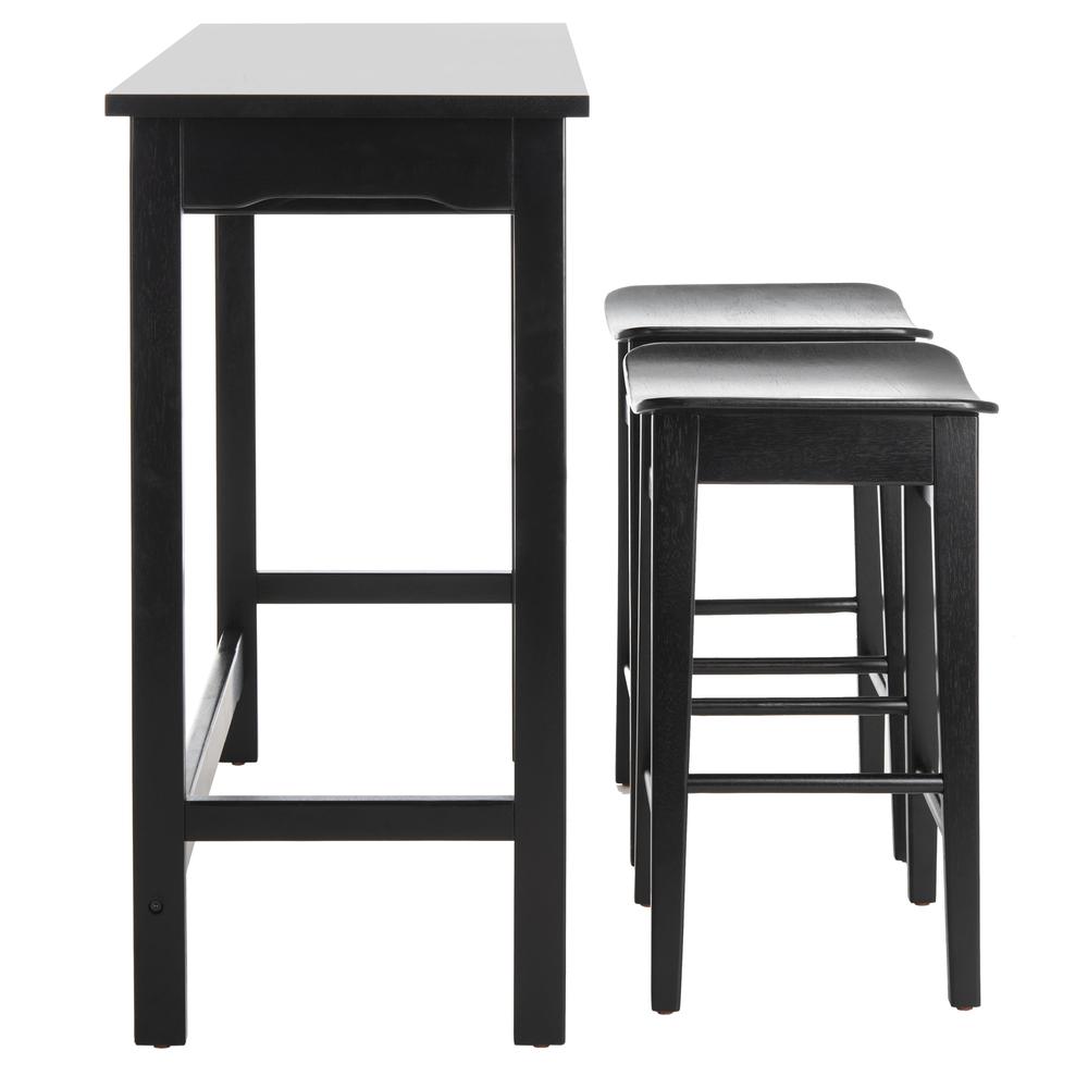 Colbie 3 Piece Pub Set, Black. Picture 9