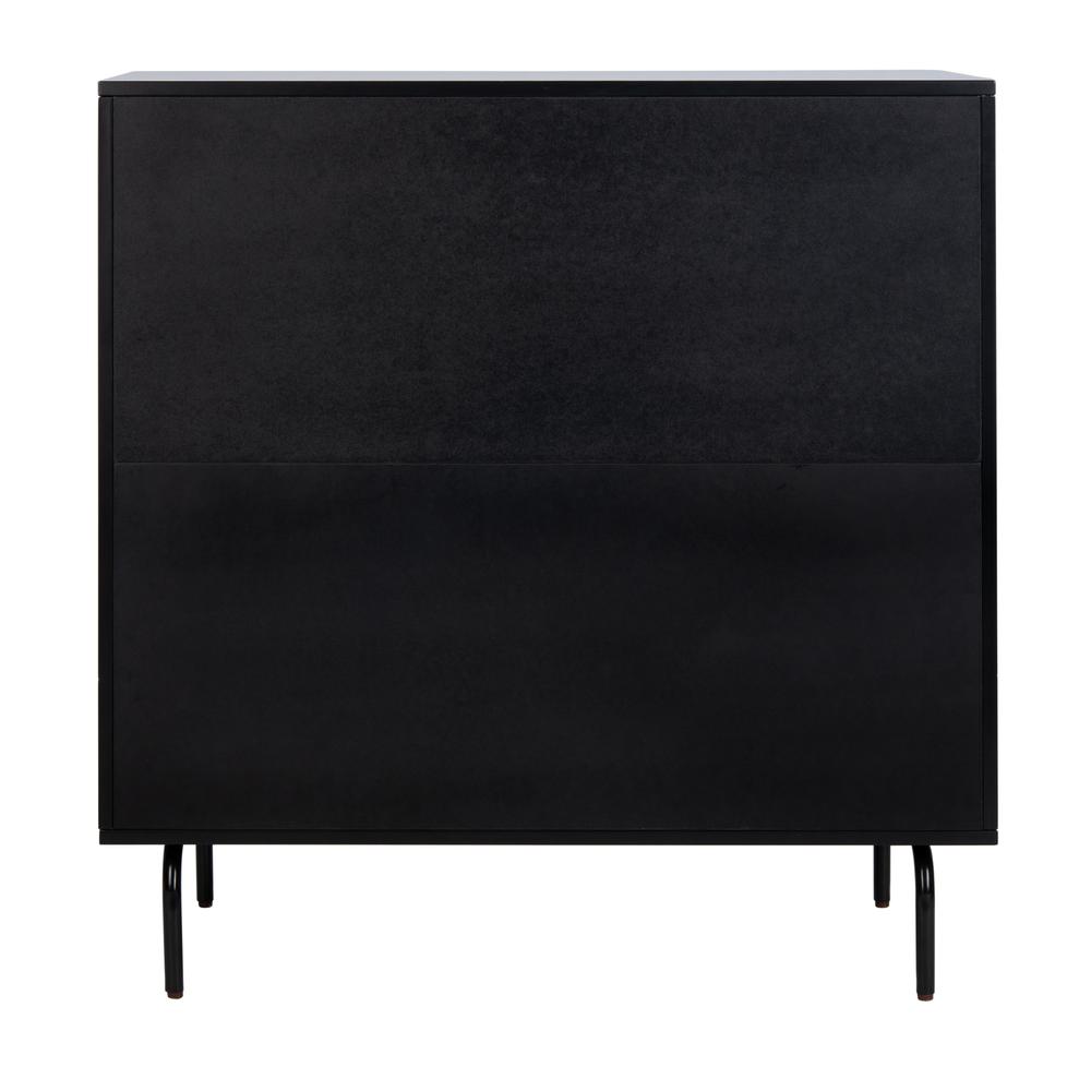 Genevieve 3 Drawer Dresser, Black/Walnut. Picture 2