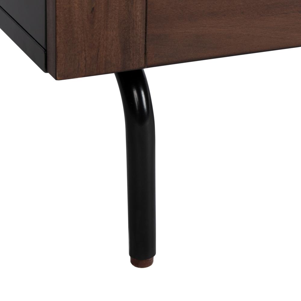 Genevieve 3 Drawer Dresser, Black/Walnut. Picture 6