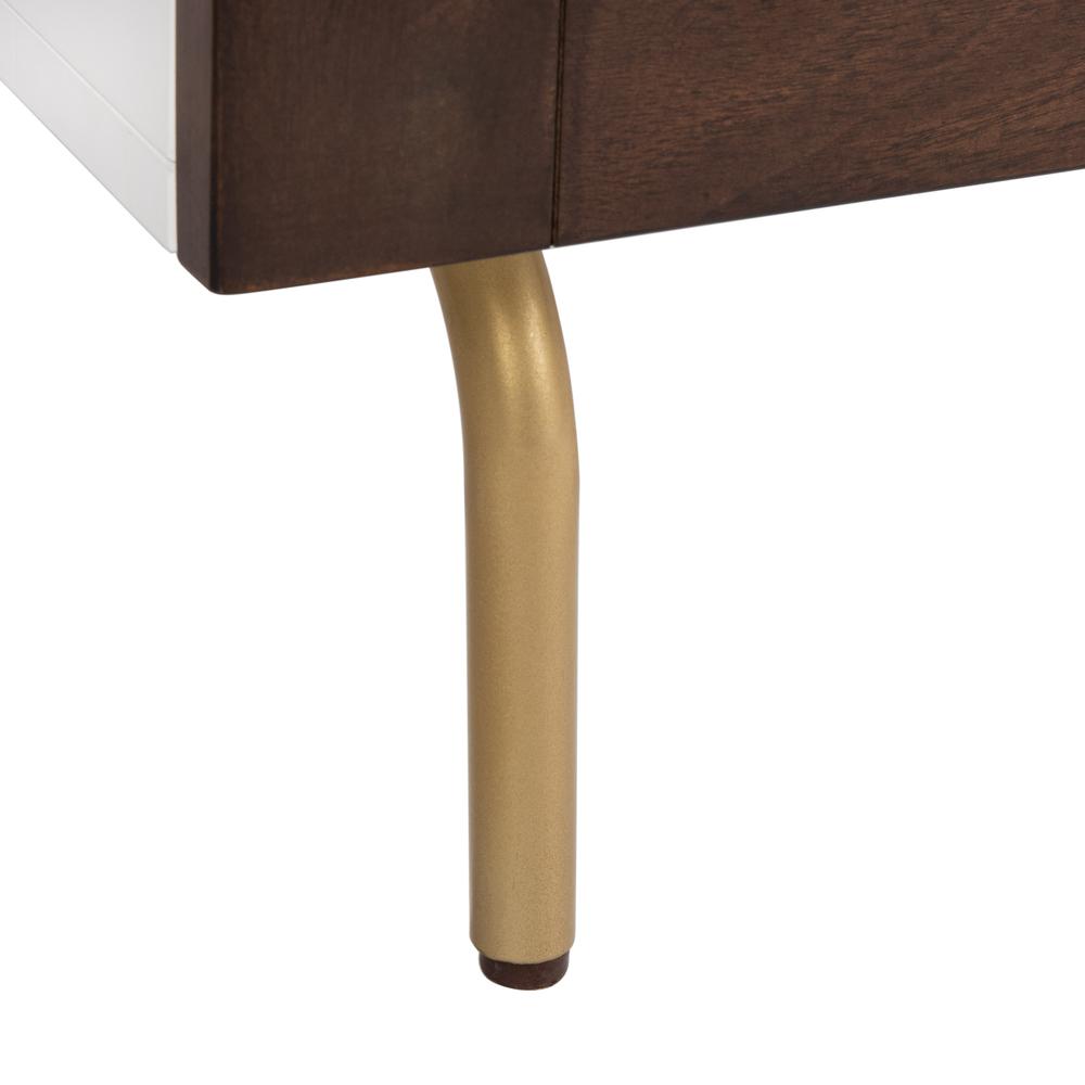Genevieve 3 Drawer Dresser, White/Walnut. Picture 6