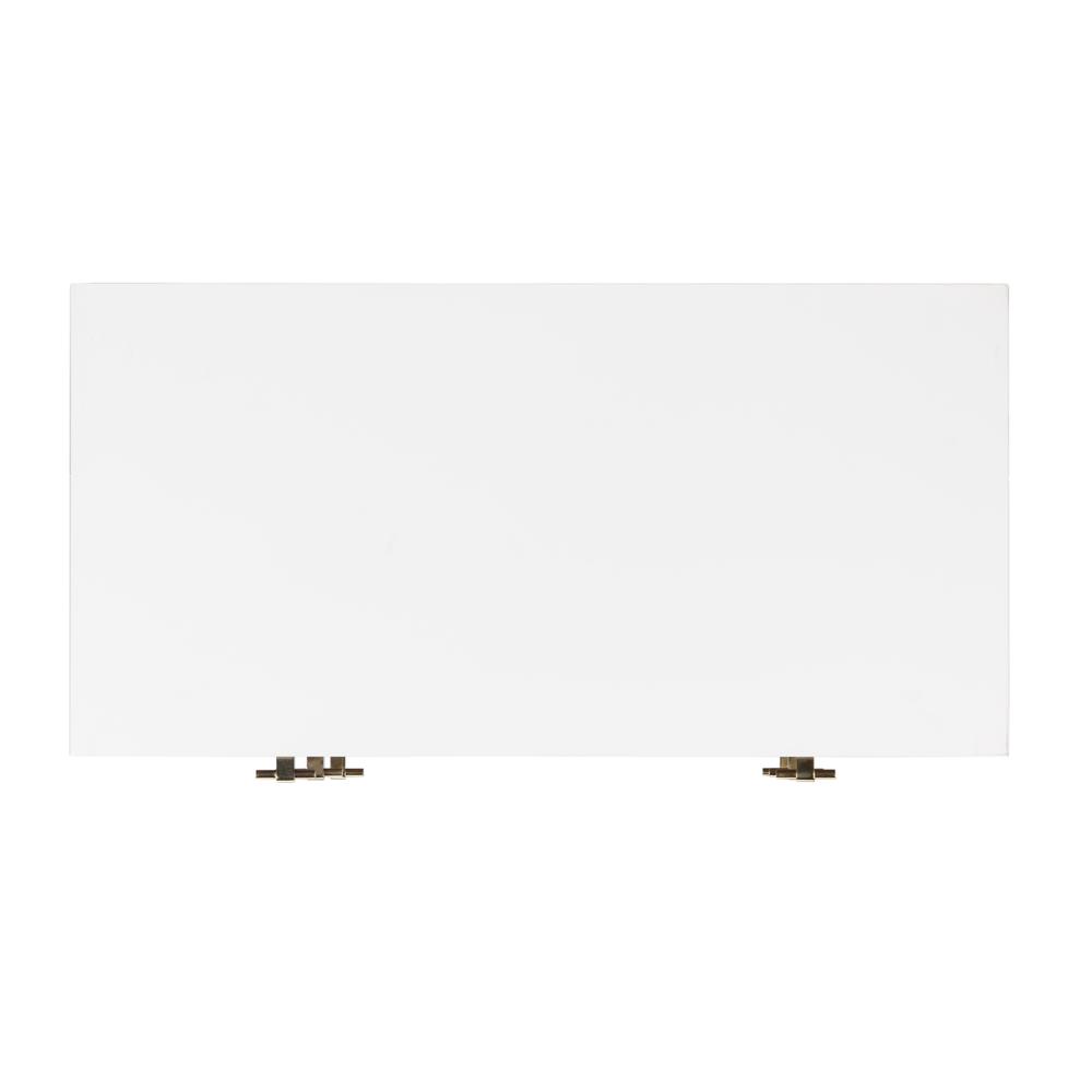 Genevieve 3 Drawer Dresser, White/Walnut. Picture 11