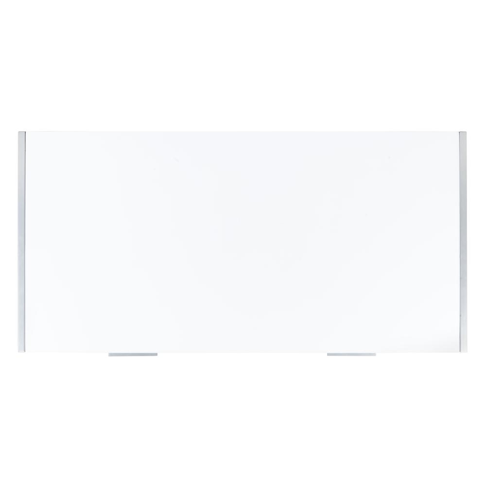 Elaine 1 Drawer Desk, White/Silver. Picture 12