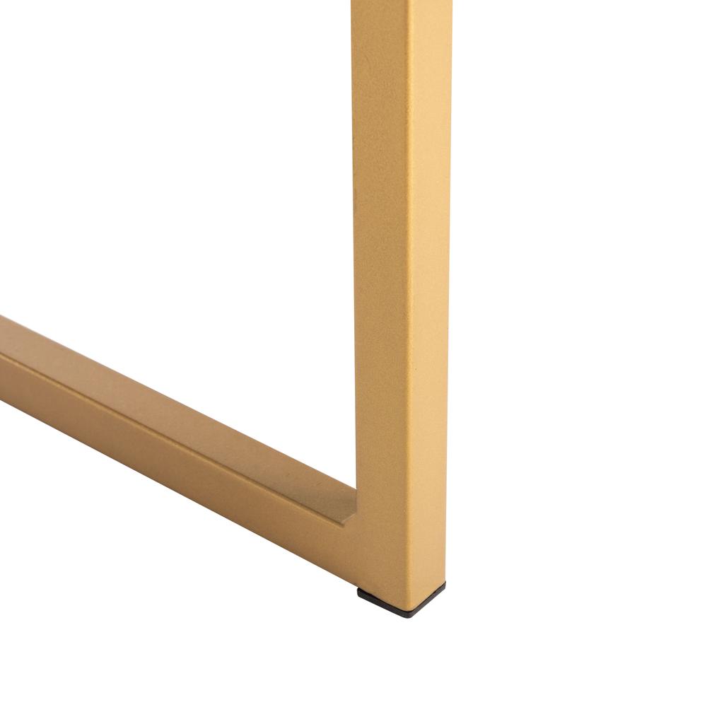 Elodie 1 Drawer Desk, White/Gold. Picture 7