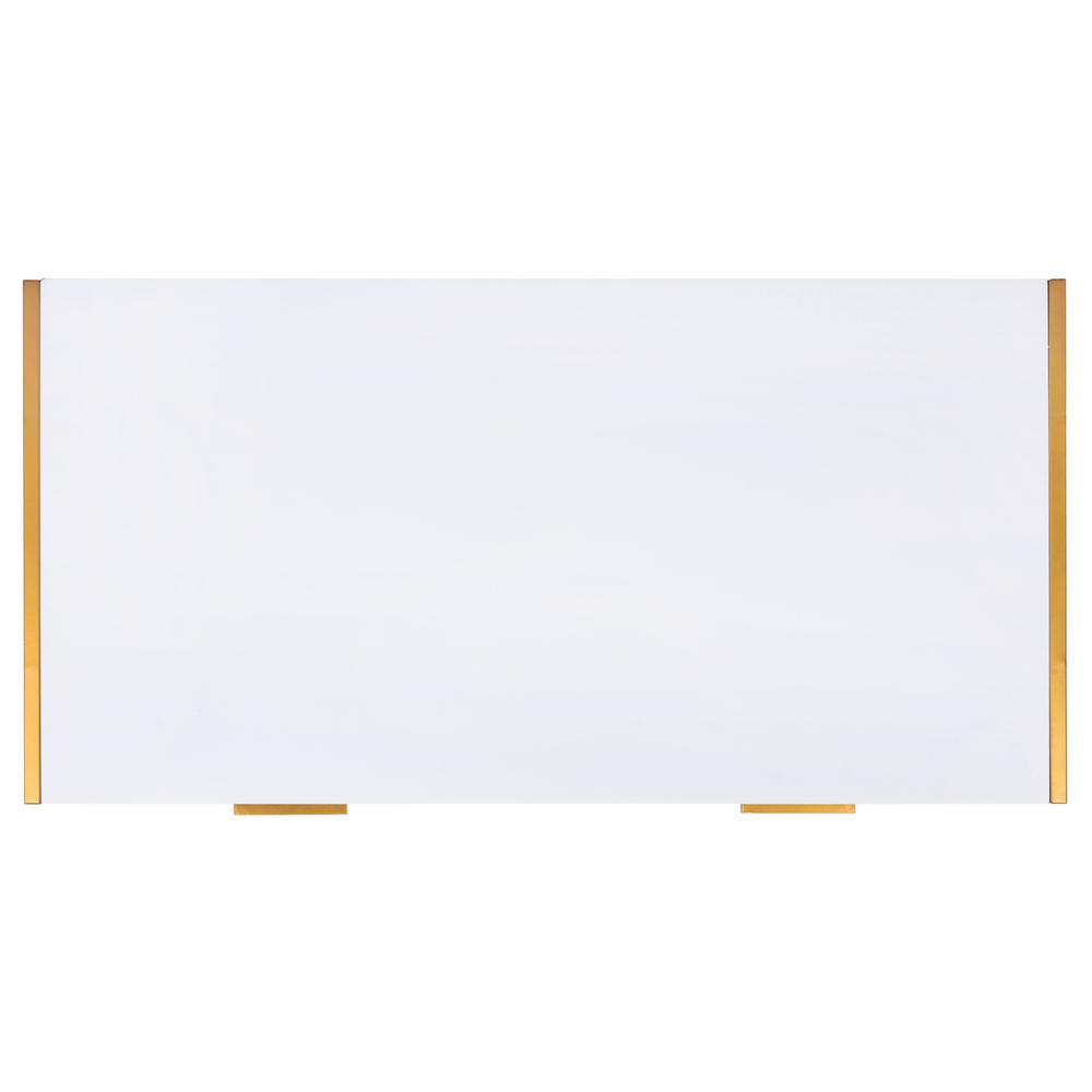 Elodie 1 Drawer Desk, White/Gold. Picture 12