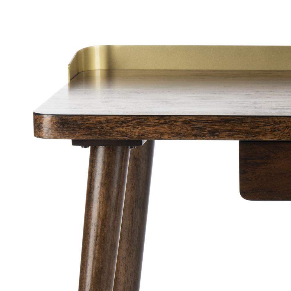 Parker 1 Drawer Desk, Dark Walnut. Picture 4