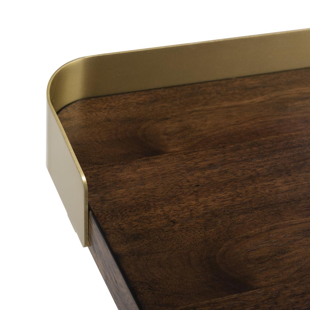 Parker 1 Drawer Desk, Dark Walnut. Picture 5