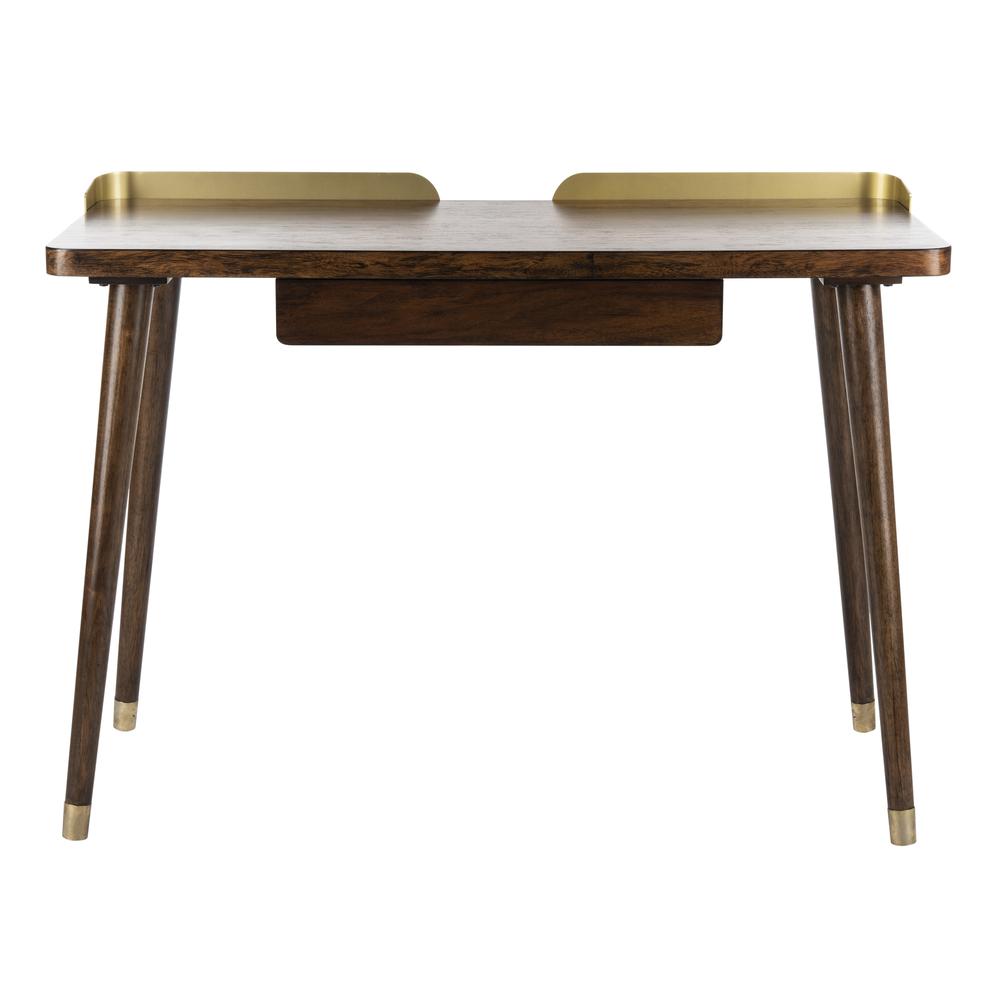 Parker 1 Drawer Desk, Dark Walnut. Picture 1