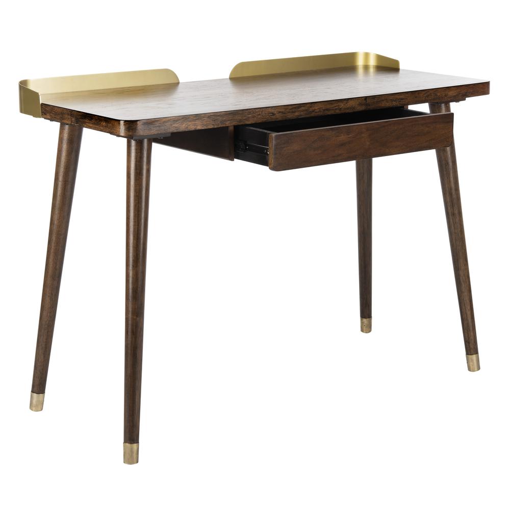 Parker 1 Drawer Desk, Dark Walnut. Picture 10