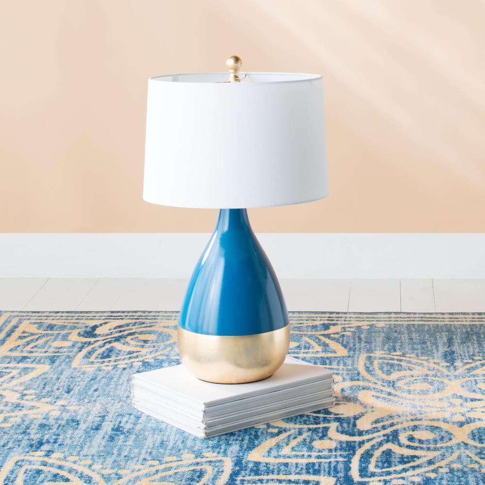 Charmer Lamp, Blue/Gold Leaf. Picture 4