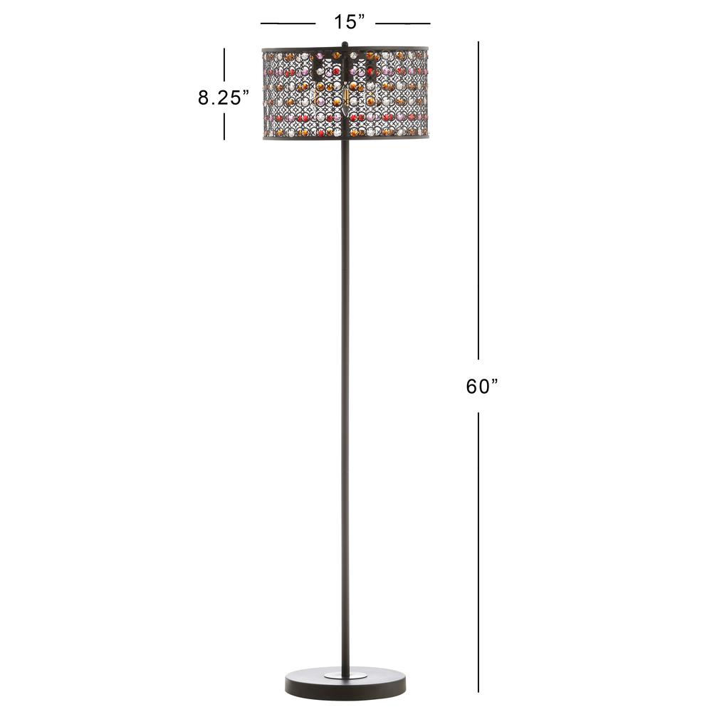 Mosiac Floor Lamp, Orb/Multi. Picture 1