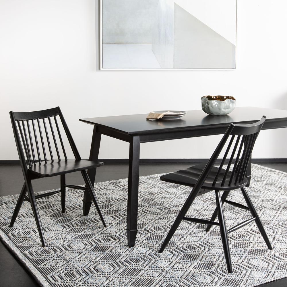 Brayson Rectangle Dining Table, Black. Picture 18