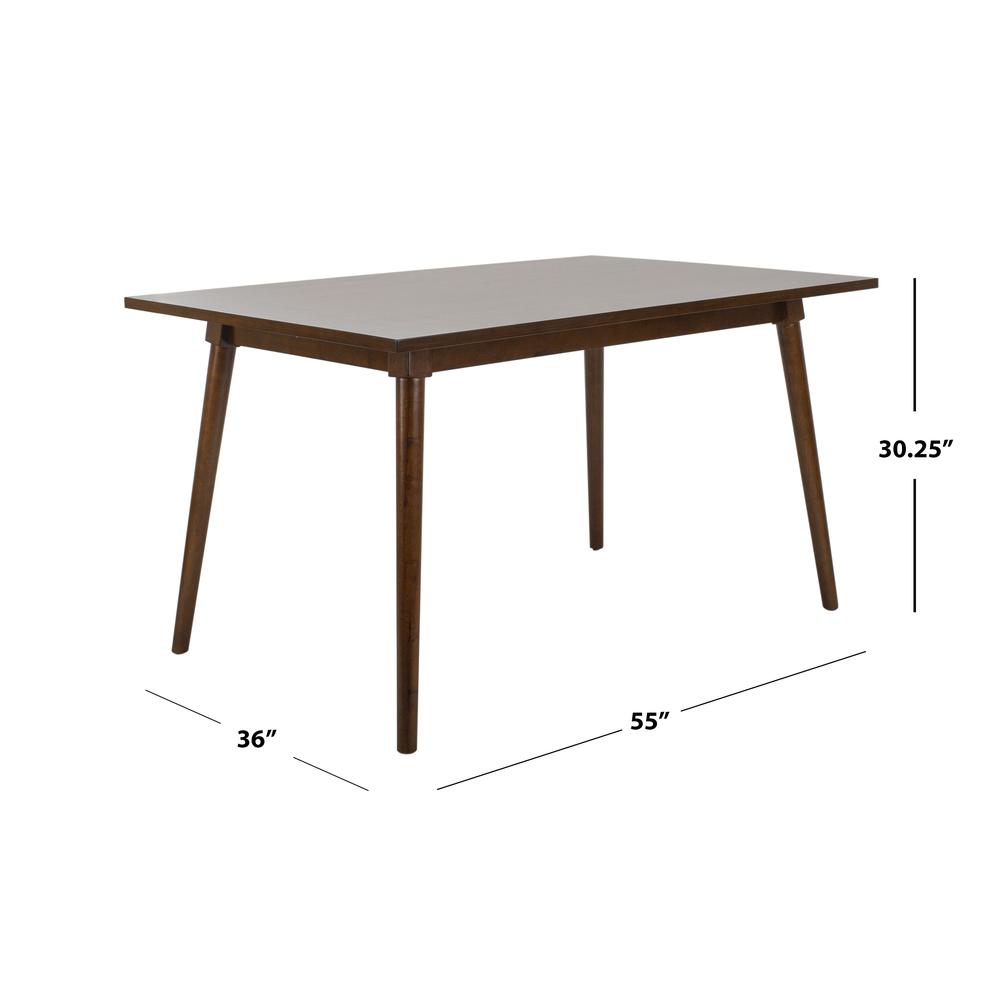 Tia Rectangle Dining Table, Walnut. Picture 3