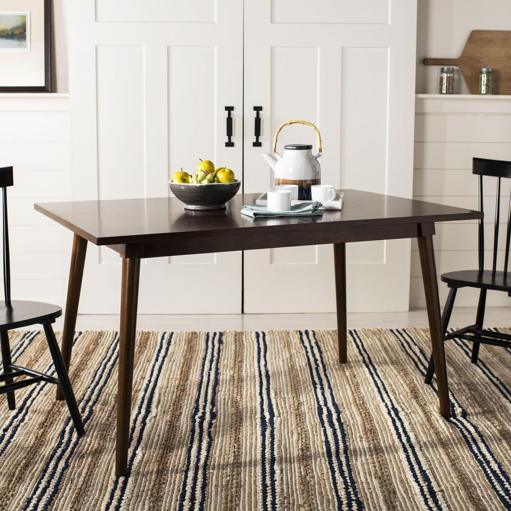 Tia Rectangle Dining Table, Walnut. Picture 5