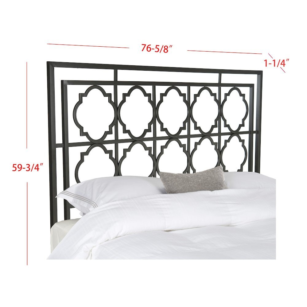 SILVA METAL HEADBOARD, FOX6216B-K. Picture 2