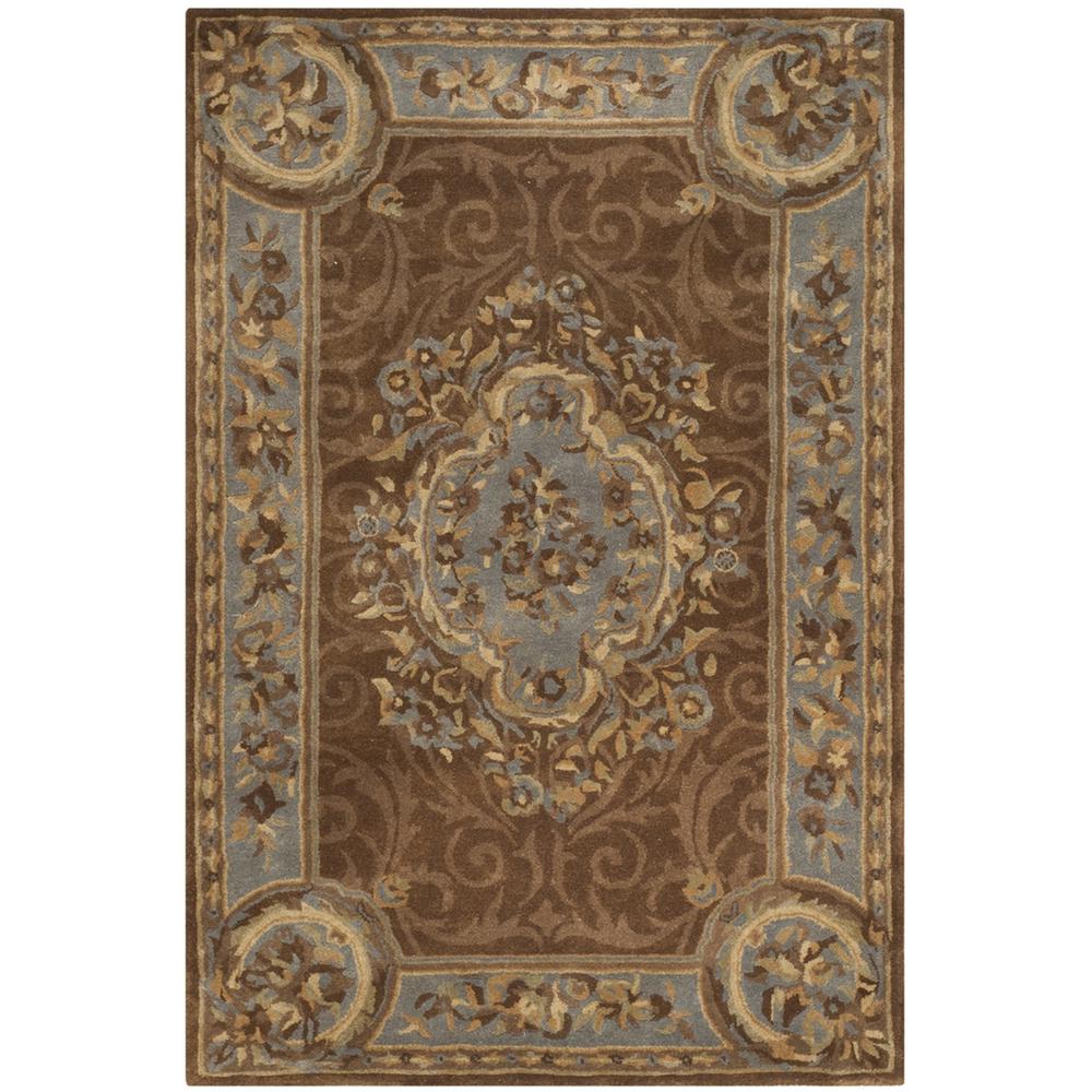 EMPIRE, BLUE / BROWN, 4' X 6', Area Rug. Picture 1