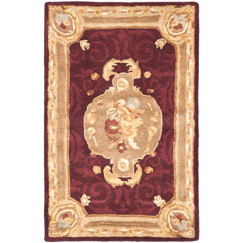 EMPIRE, DARK RED / DARK BEIG, 2' X 3', Area Rug. Picture 1