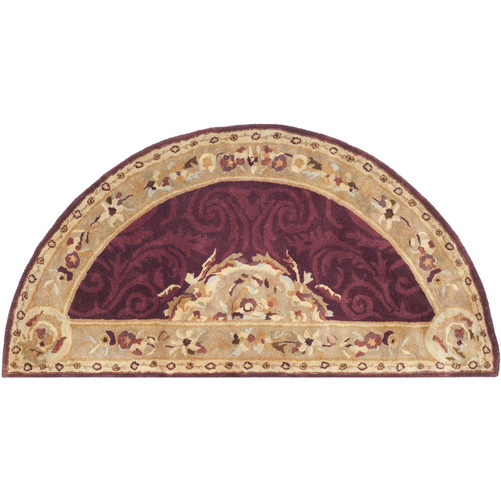 EMPIRE, DARK RED / DARK BEIG, 2'-6" X 5', Area Rug. Picture 1