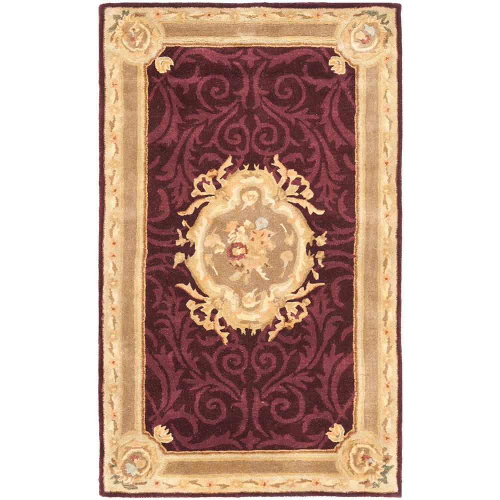 EMPIRE, DARK RED / DARK BEIG, 3' X 5', Area Rug. Picture 1