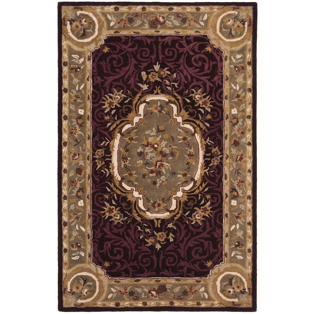EMPIRE, DARK RED / DARK BEIG, 5' X 8', Area Rug. Picture 1