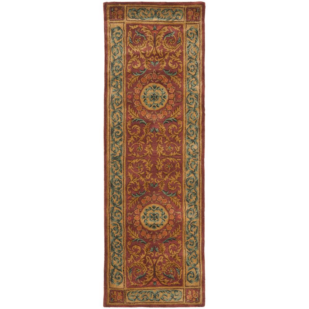 EMPIRE, BURGUNDY / GOLD, 2'-6" X 8', Area Rug, EM421A-28. Picture 1