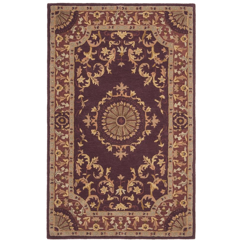 EMPIRE, BURGUNDY, 5' X 8', Area Rug. Picture 1