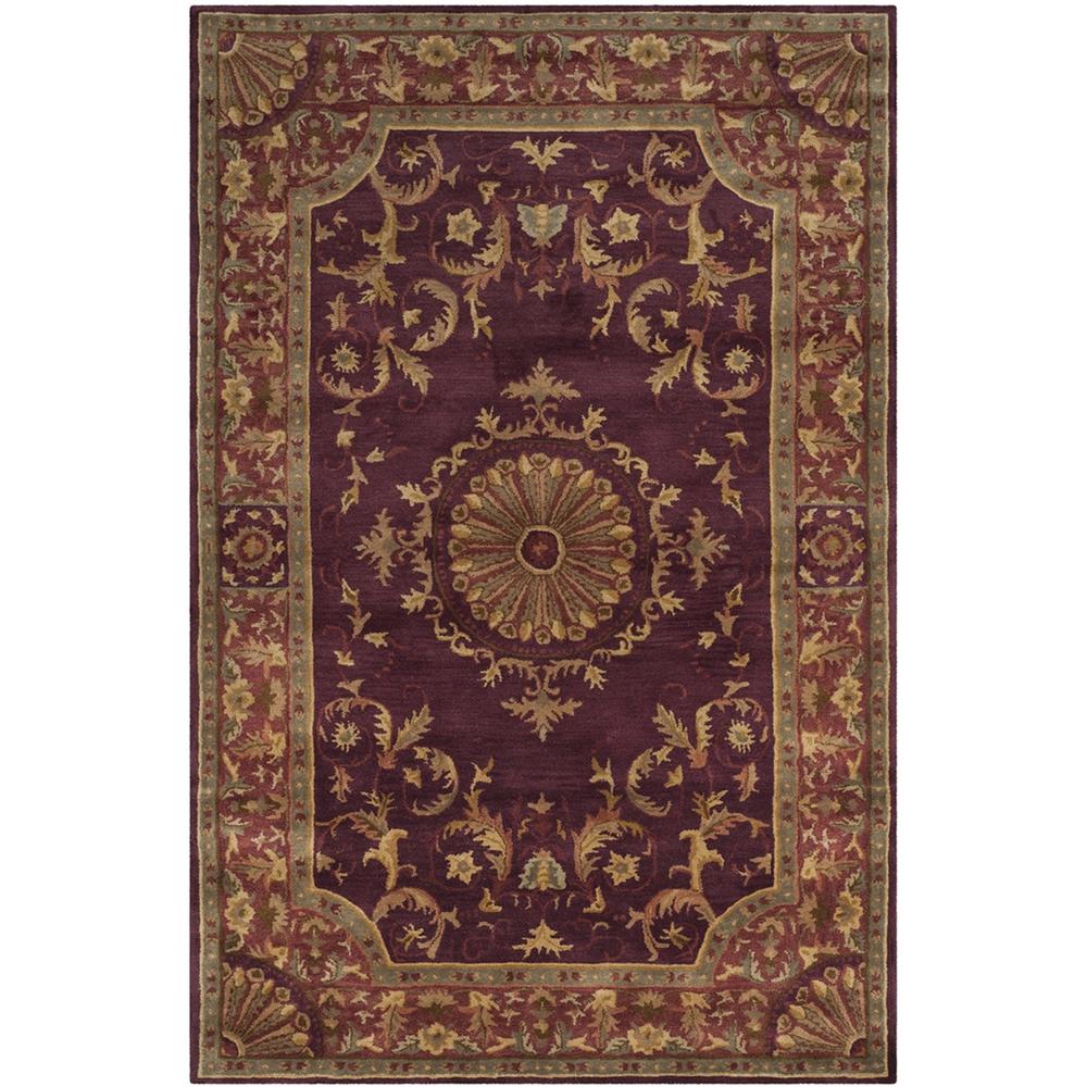 EMPIRE, BURGUNDY, 6' X 9', Area Rug. Picture 1