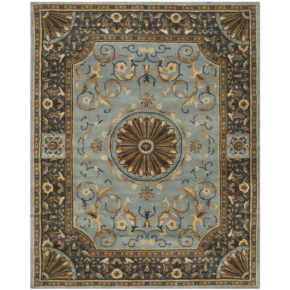 EMPIRE, BLUE, 7'-6" X 9'-6", Area Rug. Picture 1