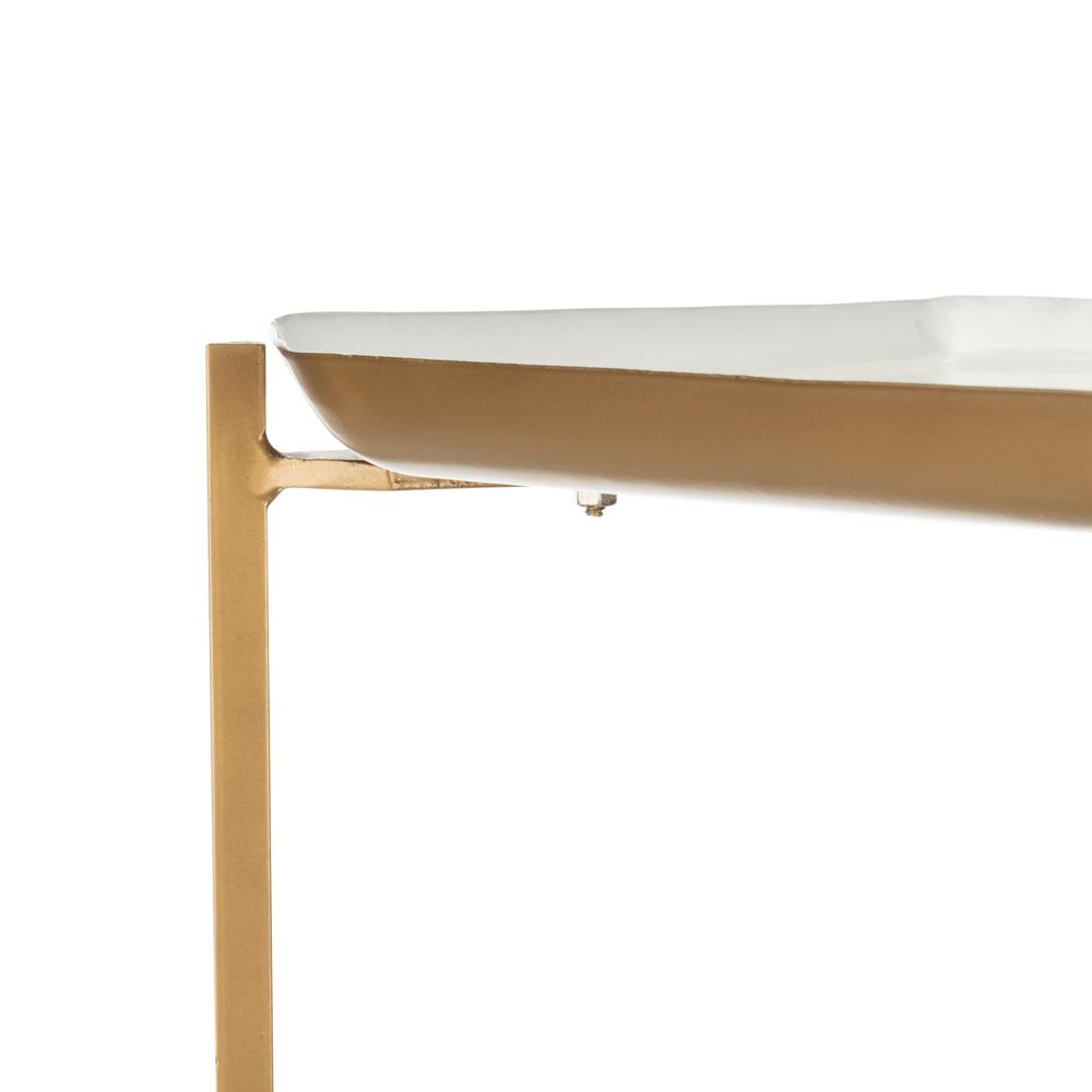 Sylvie 5 Tier Etagere, White/Brass. Picture 7
