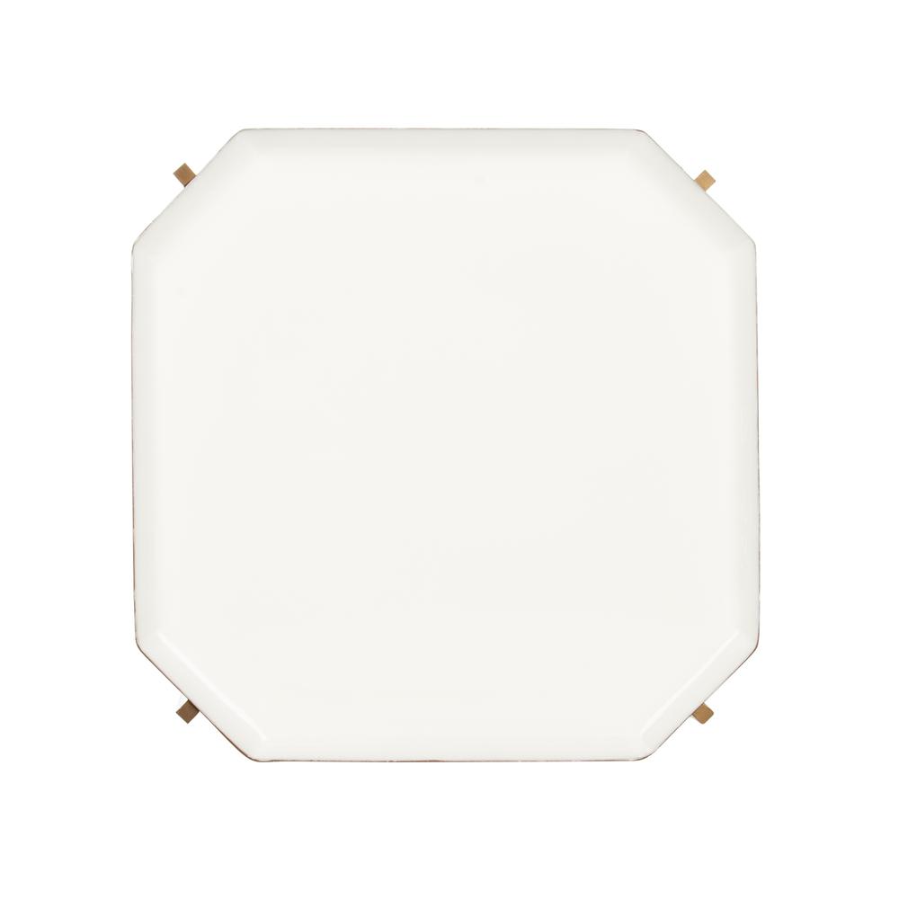 Sylvie 5 Tier Etagere, White/Brass. Picture 6