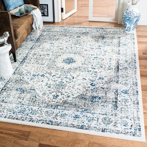 EVOKE, IVORY / GREY, 6'-7" X 9', Area Rug, EVK220D-6. Picture 1