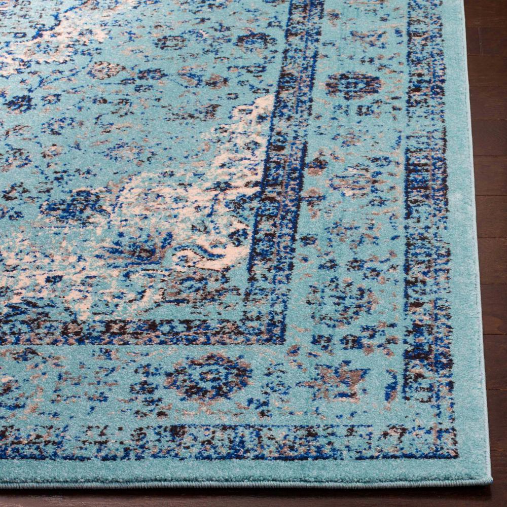 EVOKE, LIGHT BLUE / LIGHT BLUE, 4' X 6', Area Rug. Picture 2