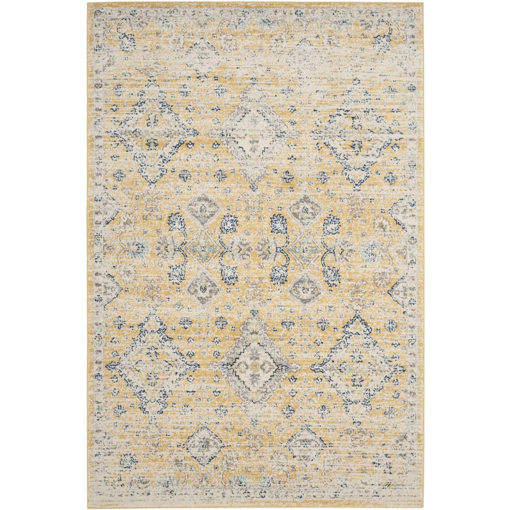 EVOKE, GOLD / IVORY, 10' X 14', Area Rug, EVK224B-10. Picture 1